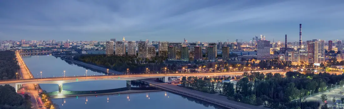 River at night