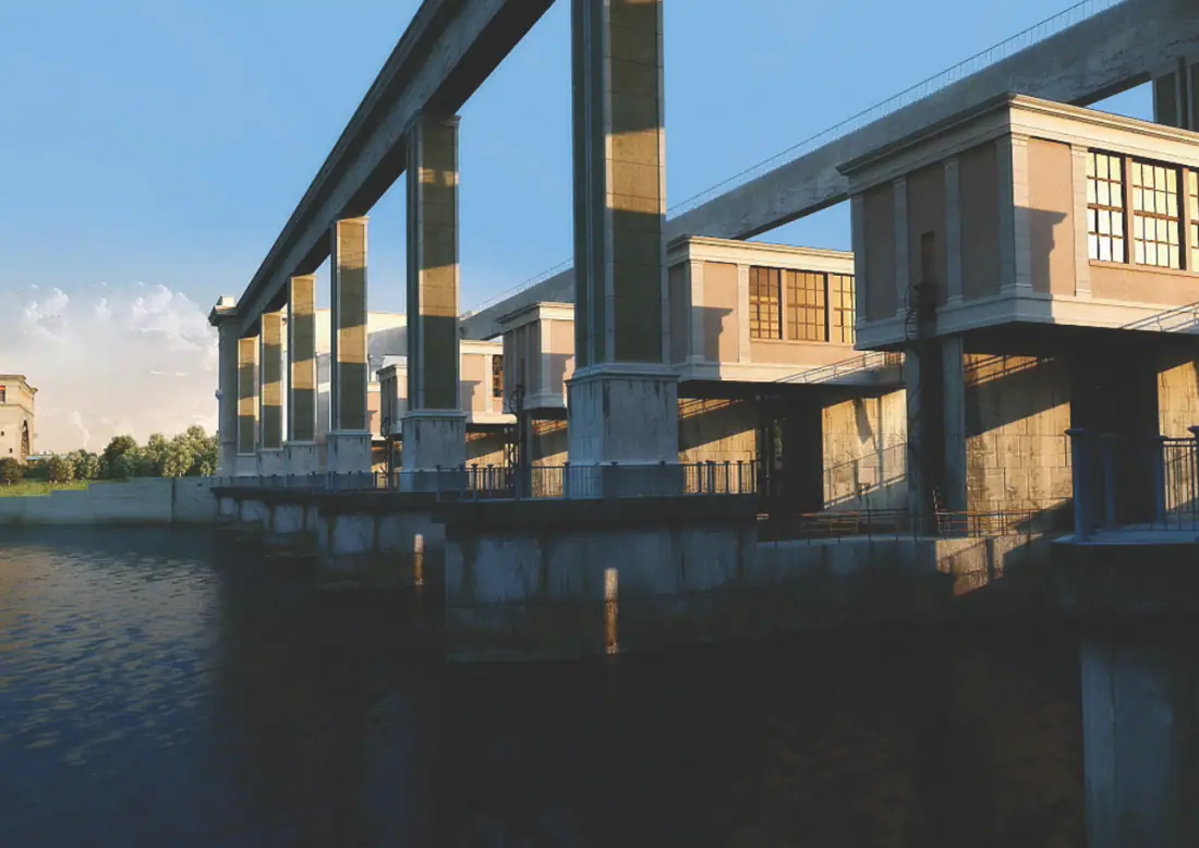 Waterfront villas