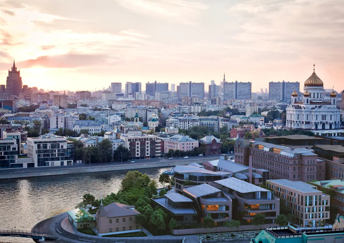 City and river